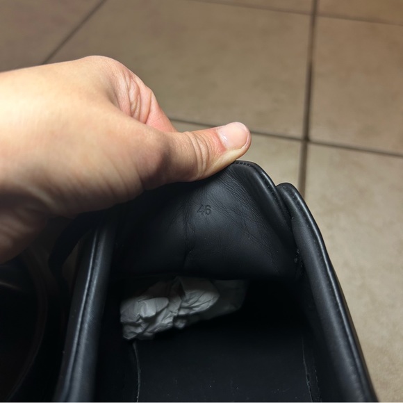 Luca Del Forte Black Leather Shoes for Men - Picture 3 of 8